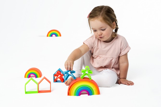Klocki wielofunkcyjne DENA Kid + House - 12 elementów